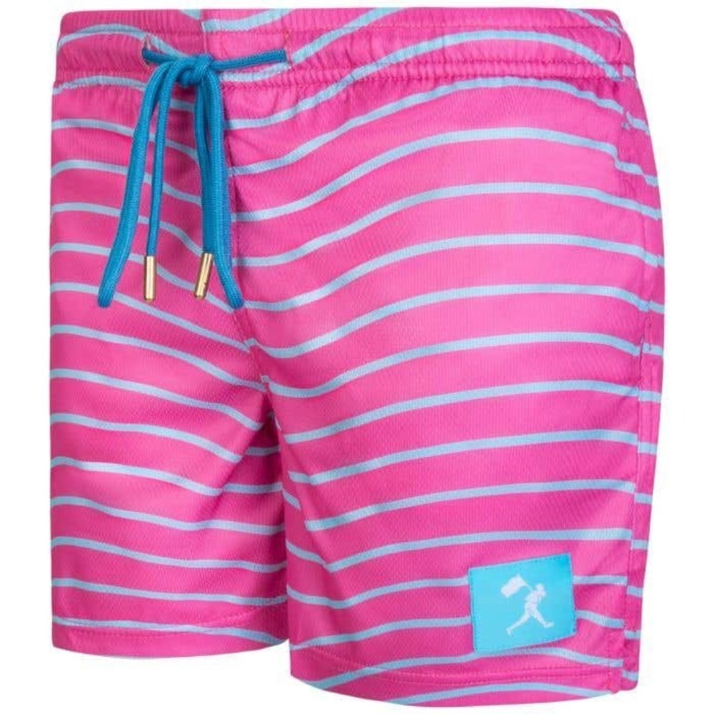 Baseballism Kids Shorts Youth Large Big Fly Sky Striped Mesh Athletic Drawstring